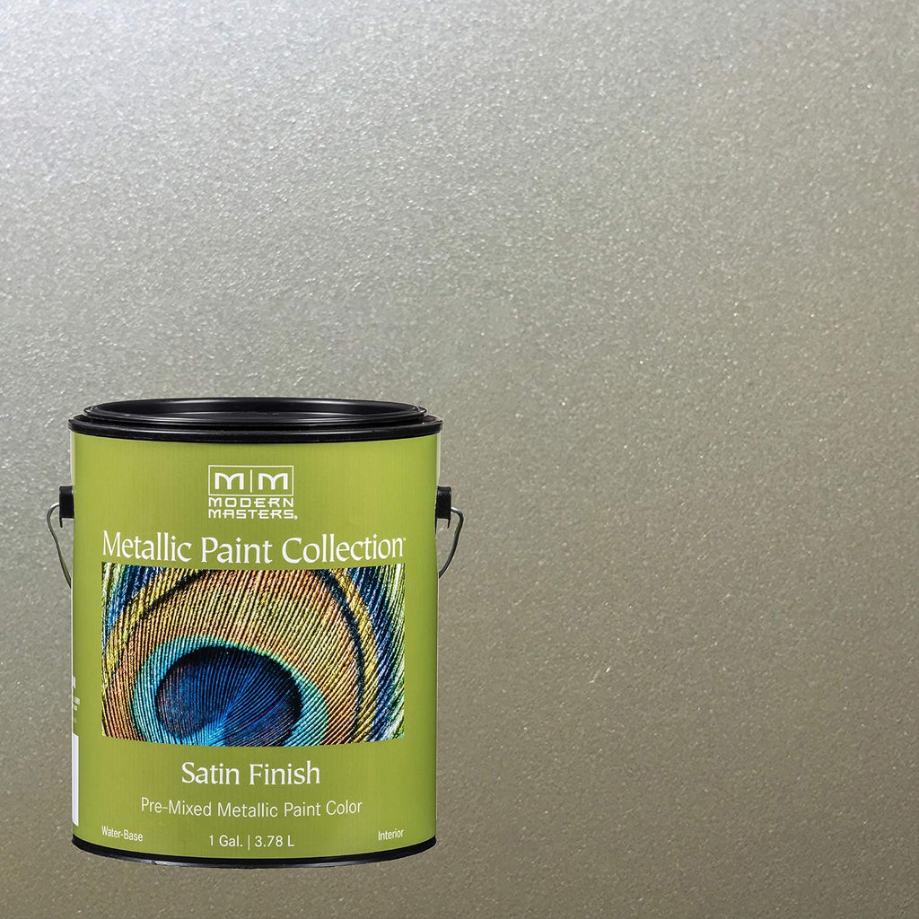 1 gal Modern Masters ME206 Champagne Metallic Paint Collection, Satin Water-Based Decorative Metallic Paint