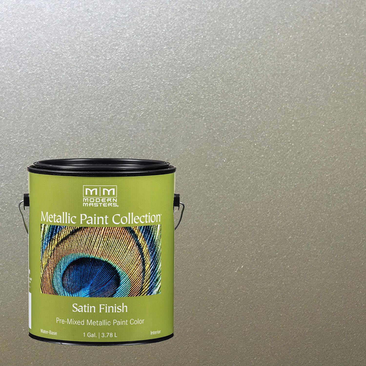 1 gal Modern Masters ME206 Champagne Metallic Paint Collection, Satin Water-Based Decorative Metallic Paint