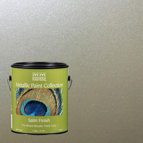1 gal Modern Masters ME206 Champagne Metallic Paint Collection, Satin Water-Based Decorative Metallic Paint