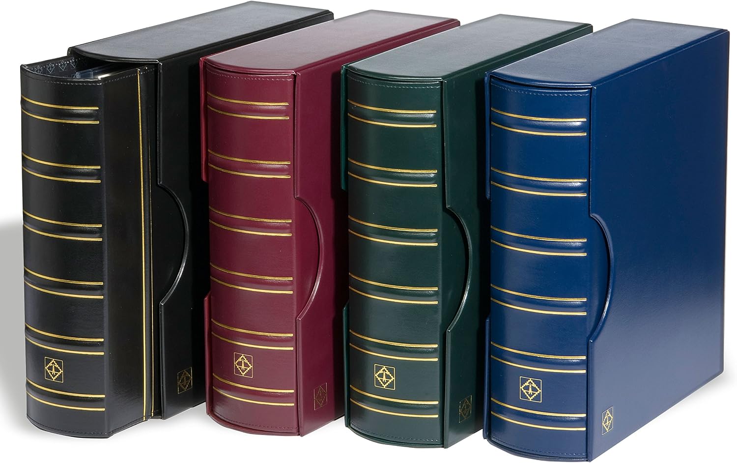 Leuchtturm 337958 Large Ring Binder - Classic Gigant Design Coin Collection Album - Protective Cassette Included - Green