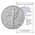 2026 U.S. Silver Eagle 1 oz Brilliant Uncirculated with our Smyrnacoin Certificate of Authenticity Dollar Uncirculated US Mint
