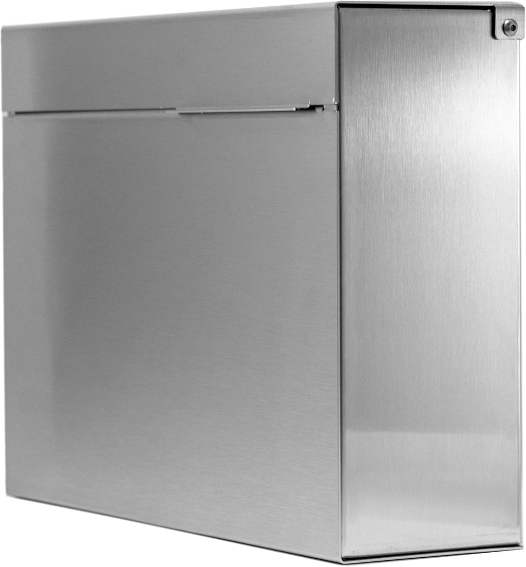 Vsons Modern Design Mailbox, Wall-Mount Mailbox Vsons Design Mitch S (Brushed Stainless Steel)