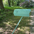modbox USA Modern Curbside Mailbox Post (Satin Green)