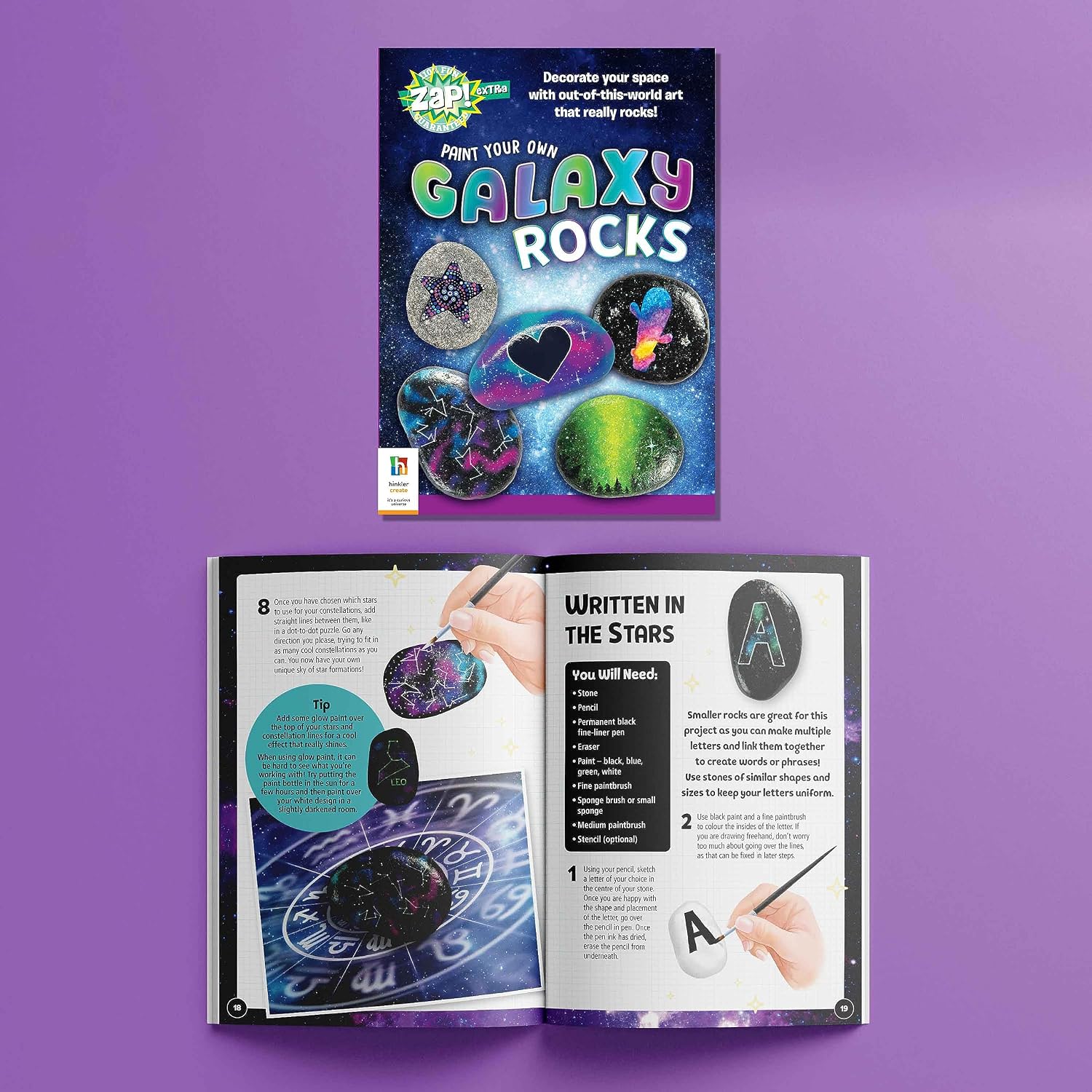 Zap! Extra Galaxy Rock Painting