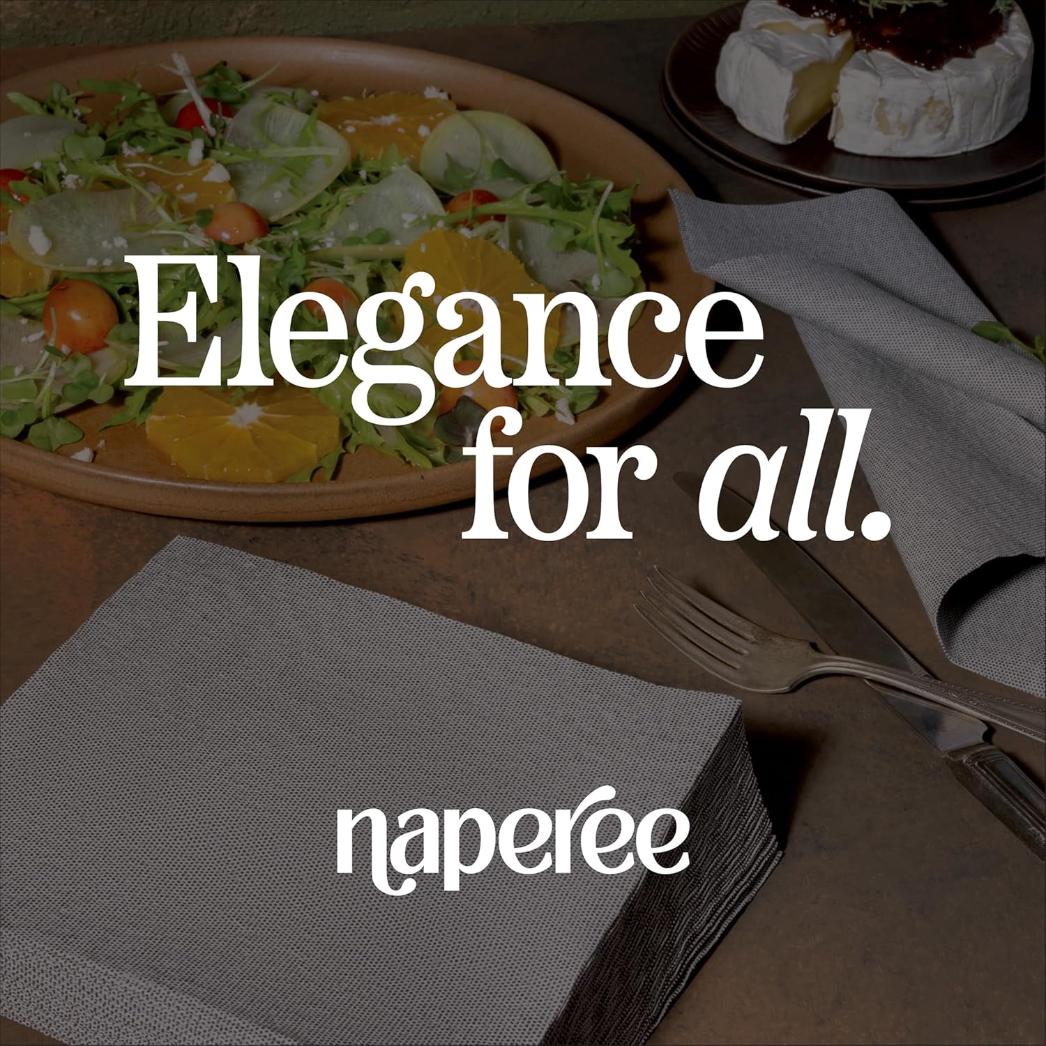 Disposable Cloth-Like Paper Napkins, 1000 Pack 12' x 17' Linen-Feel Natural Color Dinner Napkins For Wedding, Party, Kitchen Or Bathroom