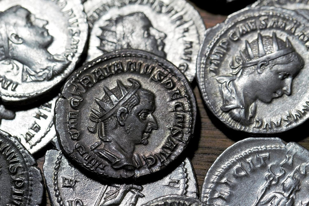 1700 Year Old Ancient Roman Empire Silver Double Denarius Coin Gift Set with Certificate of Authenticity | Imperial Rome Genuine Historical Artifact