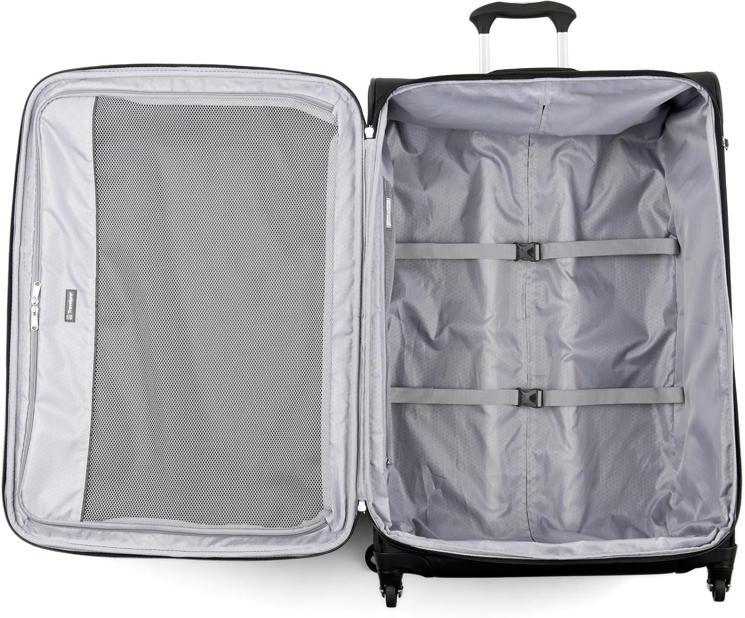 Travelpro Maxlite 5 Softside Expandable Luggage with 4 Spinner Wheels, Lightweight Suitcase, Men and Women, Black, 2-Piece Set (21/29)