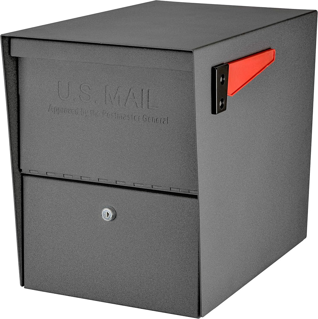 Mail Boss 7205 Package Master Curbside Locking Security Mailbox | Granite 21.5 x 12 x 16.5 inches