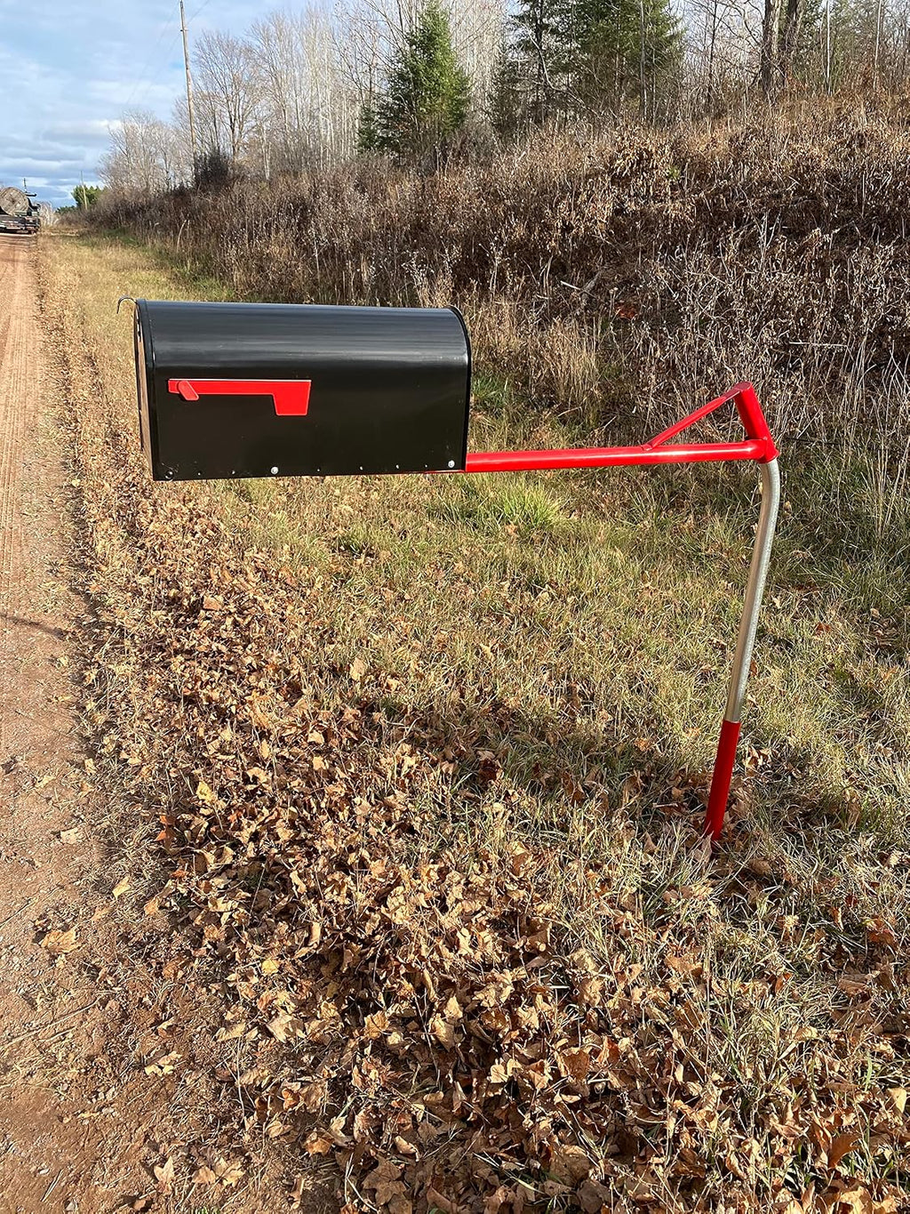 Rural Mailbox Complete Kit (Large): Mailbox Support with Large Size Mounting Board and Large Capacity Mailbox - New and Improved with Durable Powder Coating