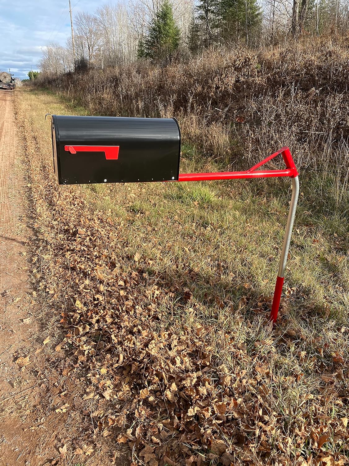 Rural Mailbox Complete Kit (Large): Mailbox Support with Large Size Mounting Board and Large Capacity Mailbox - New and Improved with Durable Powder Coating