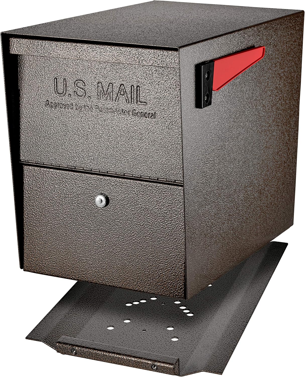 Mail Boss Security Mailbox and Mounting Post Bundle | Bronze