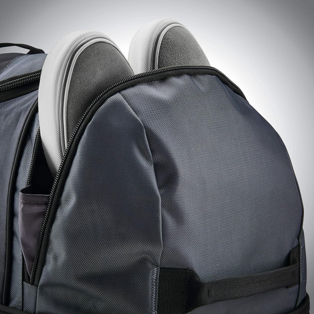 Samsonite Andante 2 Wheeled Duffel Bag – 28-Inch Durable Rolling Luggage with Inline Skate Wheels, Push-Button Handle & Spacious Compartments – Travel-Friendly and Lightweight - Riverrock/Black