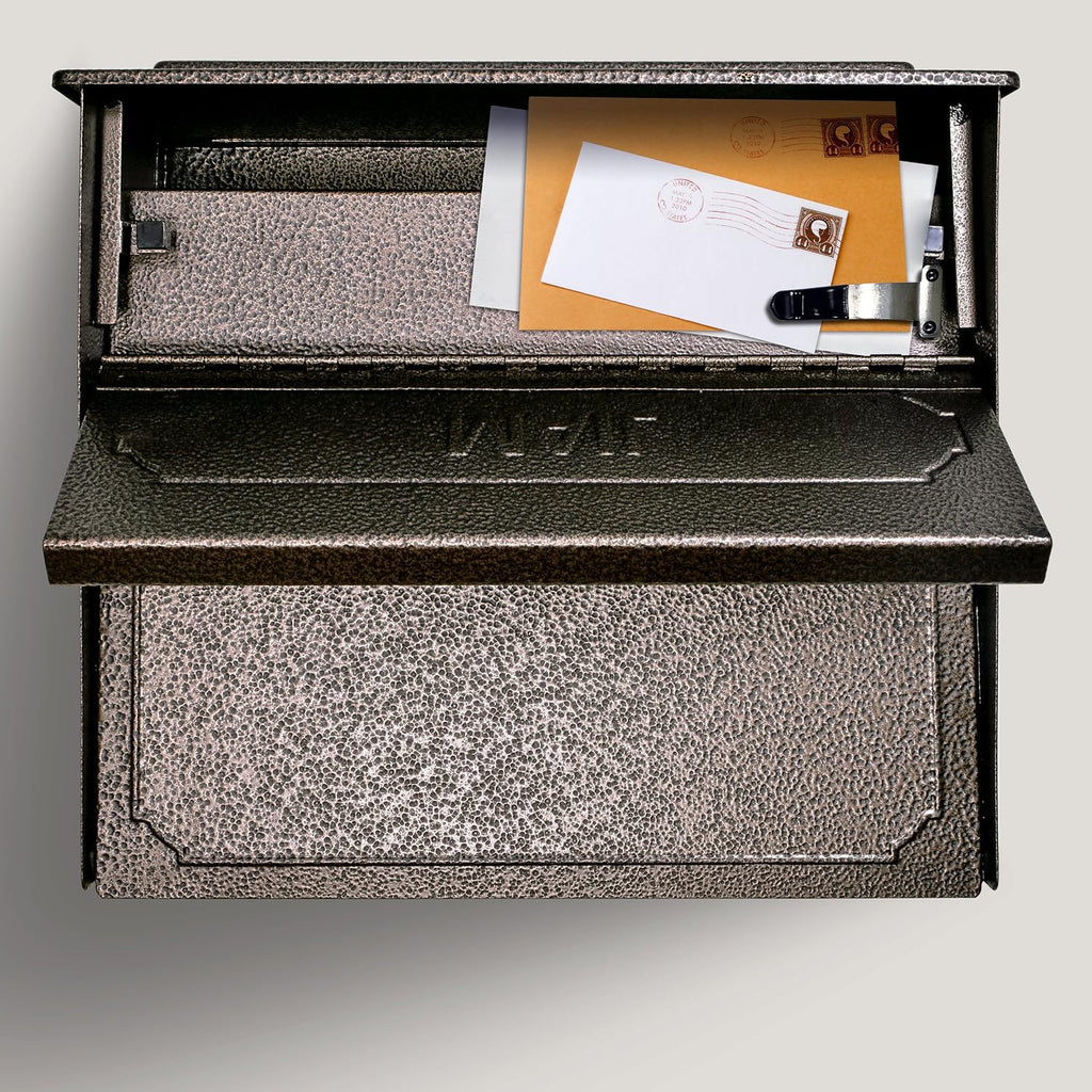 Mail Boss 7174 Townhouse, Bronze Wall Mount Decorative Locking Security Mailbox For Home,Medium