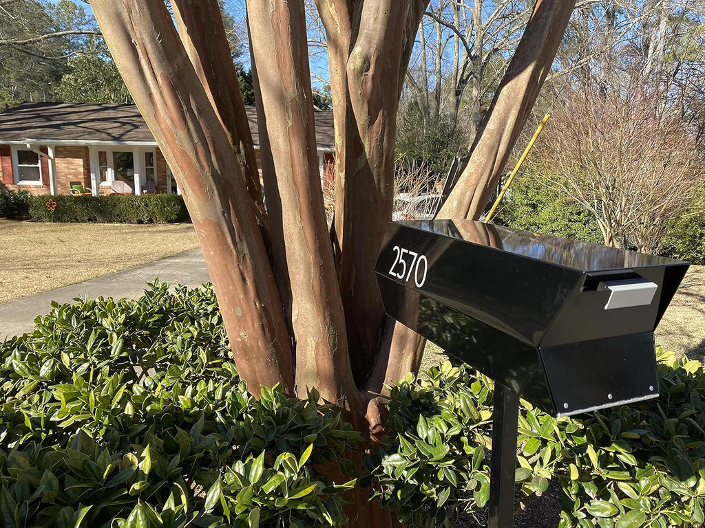 modbox USA Modern Curbside Mailbox Post (Vertical | Black)