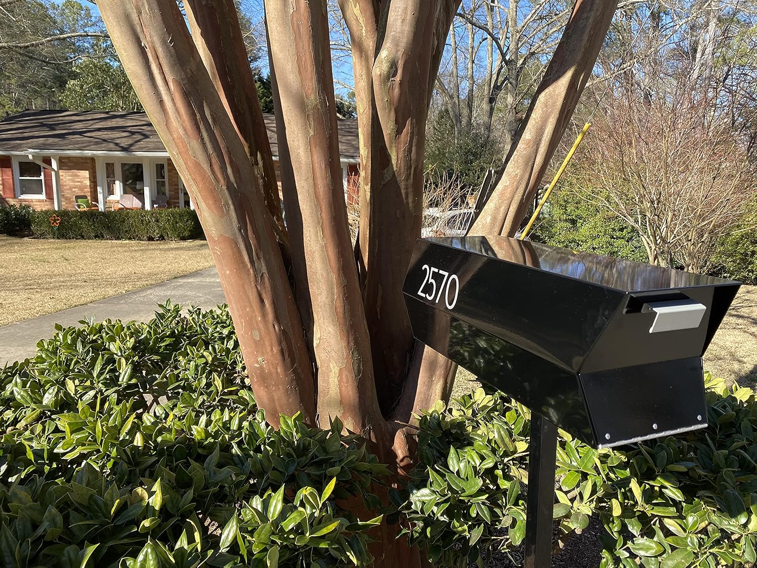 modbox USA Modern Curbside Mailbox Post (Vertical | Black)