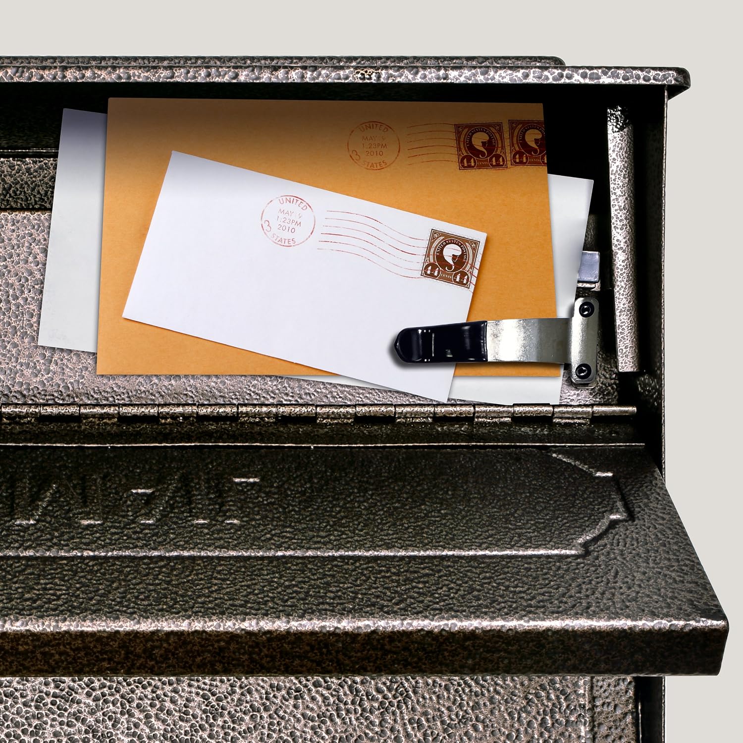 Mail Boss 7174 Townhouse, Bronze Wall Mount Decorative Locking Security Mailbox For Home,Medium