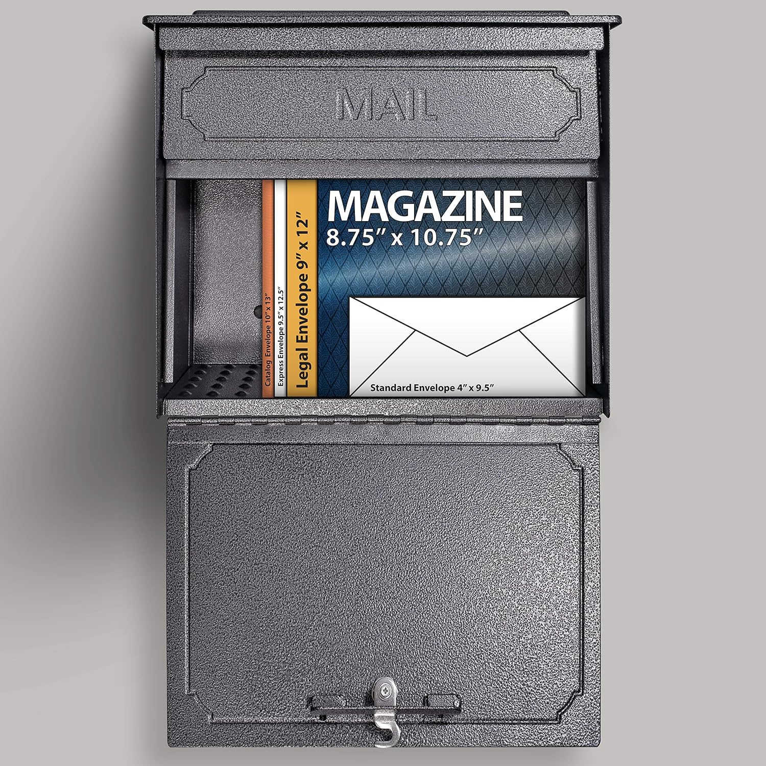 Mail Boss 7175 Townhouse Locking Security Wall Mount Mailbox, Galaxy,Medium