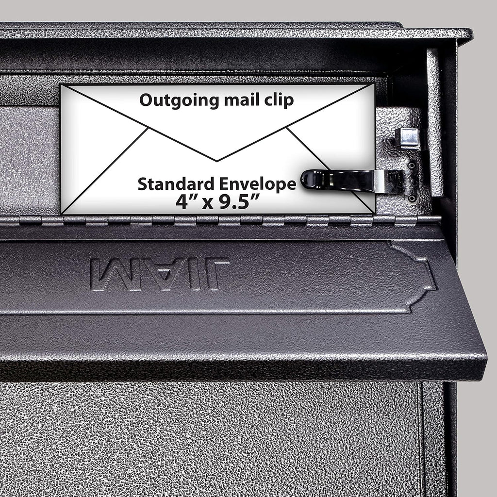 Mail Boss 7175 Townhouse Locking Security Wall Mount Mailbox, Galaxy,Medium