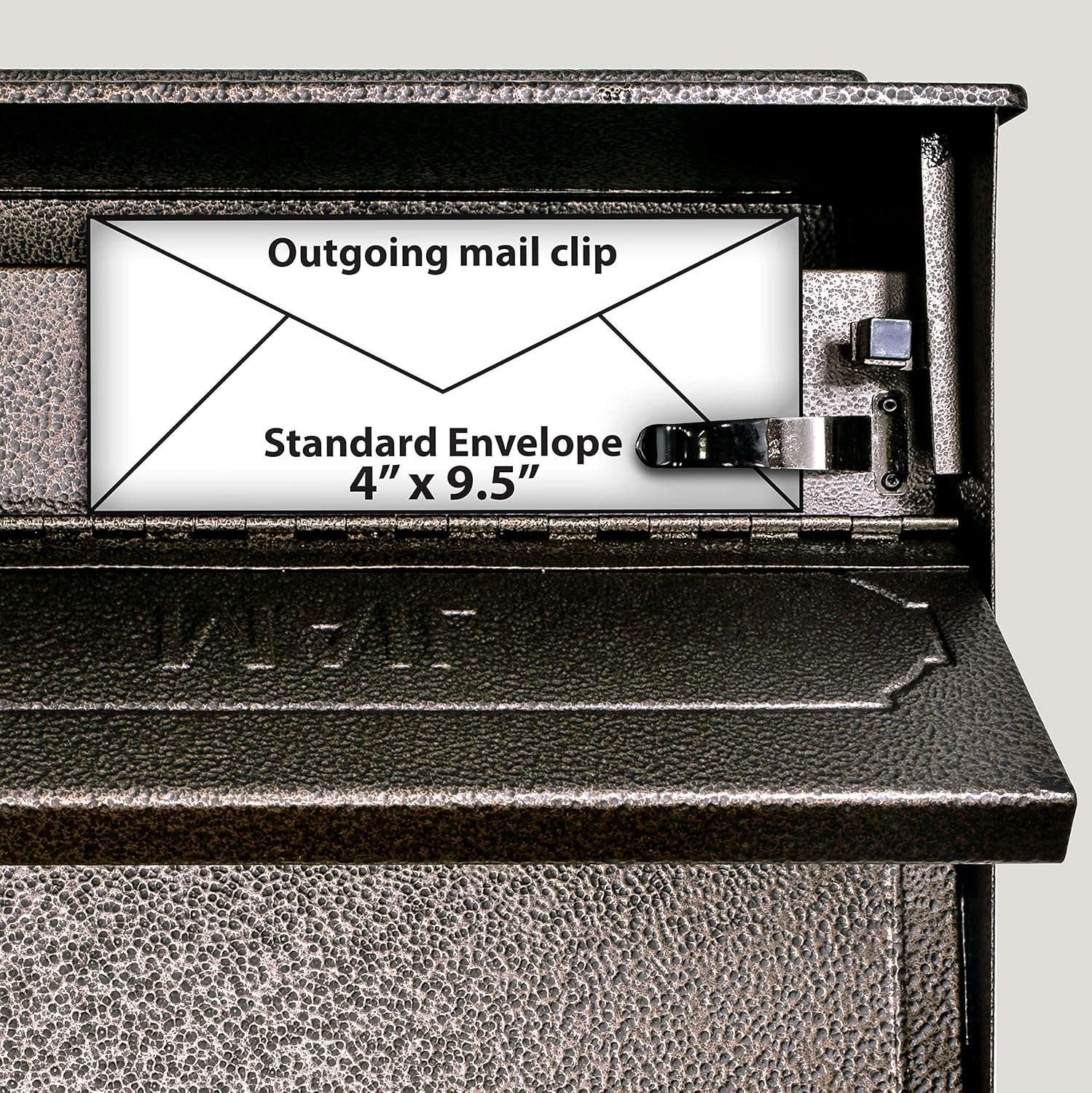 Mail Boss 7174 Townhouse, Bronze Wall Mount Decorative Locking Security Mailbox For Home,Medium